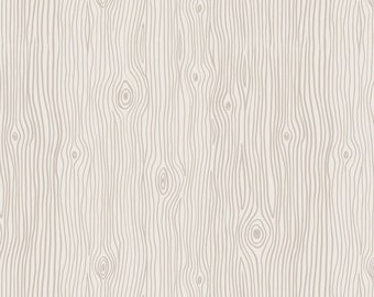 A Winter Nap- Lewis and Irene - Wood Grain Light CottonFabric by the yard or choose length