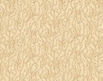 Liberty Star by Kim Diehl -Henry Glass Triangle Star Vines Cream 1581-44 Cotton Fabric by the yard or choose length