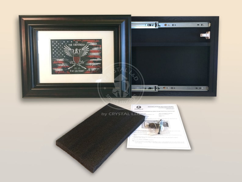 Hidden Storage Photo Frame for Gun and Valuables 20 In. X 17 Etsy