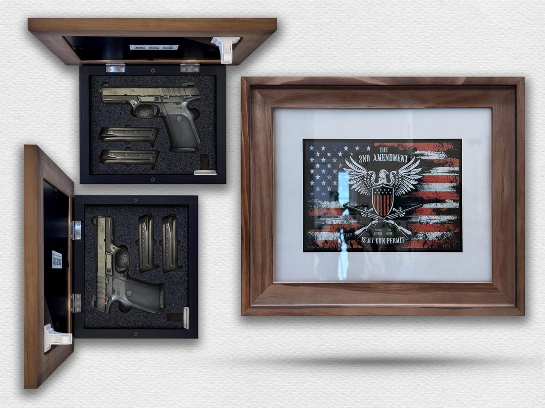 Hidden Gun Storage Picture Frame With Magnetic Lock | Photo Frame for ...