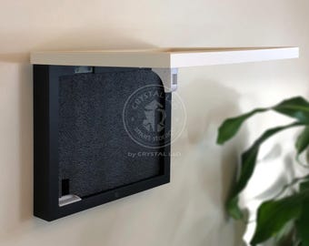 Hidden Storage | Gun Storage Picture Frame with Lock | Hidden Gun Concealment | Gun Storage | Photo Frame for Gun & Valuables *DISTRESSED W.