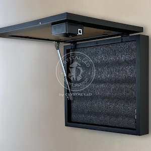 Hidden Storage - Gun Storage Picture Frame with RFID - Hidden Gun Concealment - Gun Storage - Anniversary Gift - Husband Gift - Black