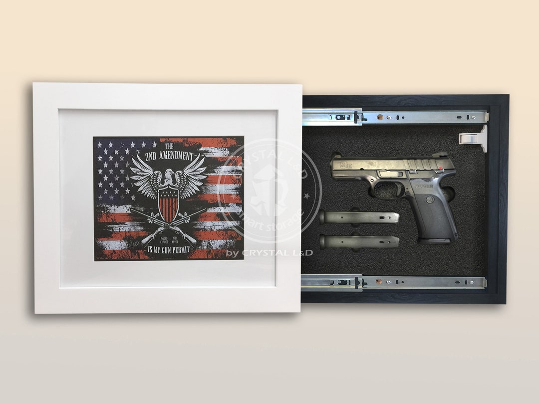 Hidden Storage Photo Frame for Gun and Valuables 17 In. X 14 In. With ...
