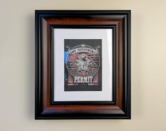 Concealment Picture Frame with RFID | Hidden Gun Concealment | Gun Storage | Hidden Storage | Photo Frame for Gun & Valuables *BROWN/BLACK.