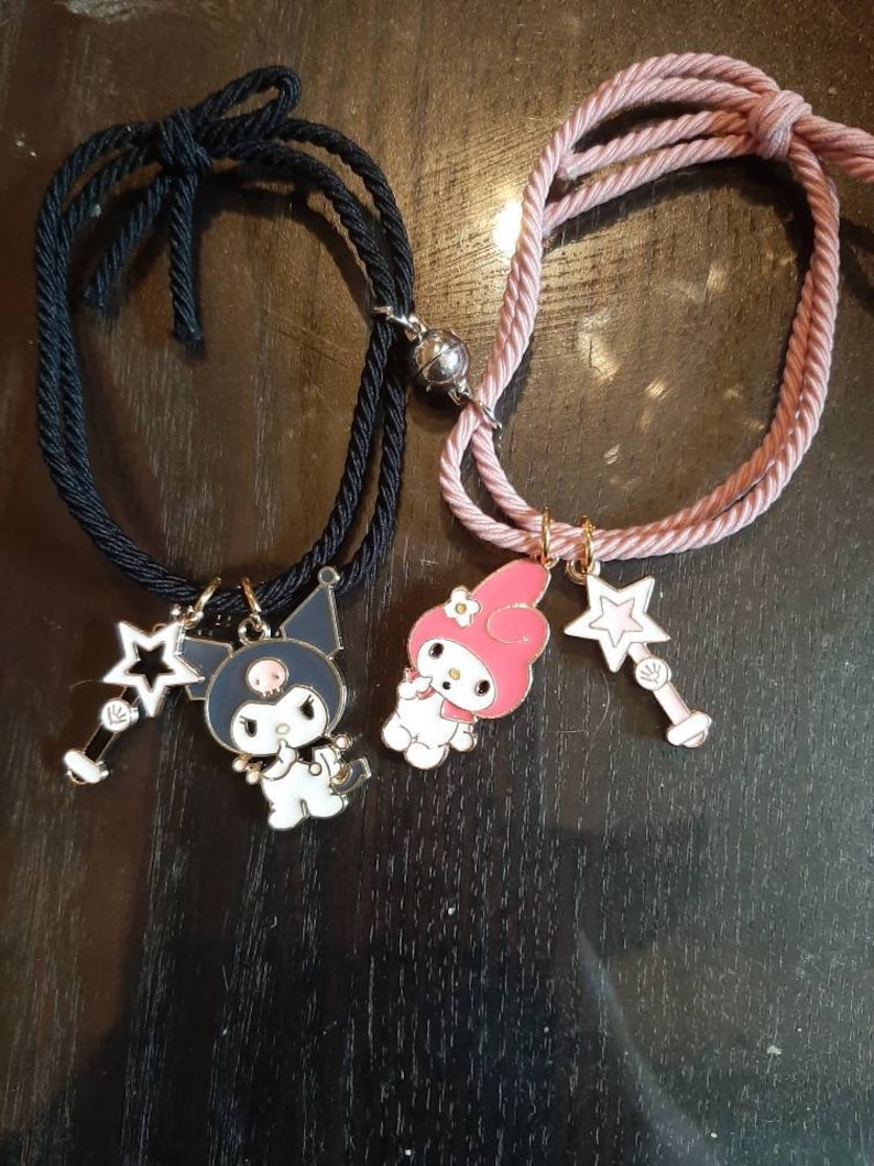 Adorable matching bracelets my melody and kuromi/cinnamoroll Etsy