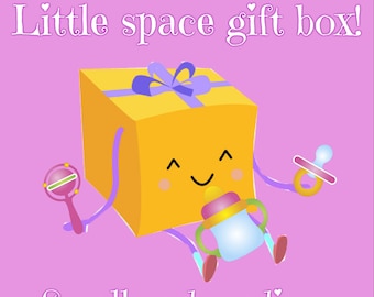 Caixa de presente LITTLE SPACE pequena - média | Caixa de presente com regressão de idade