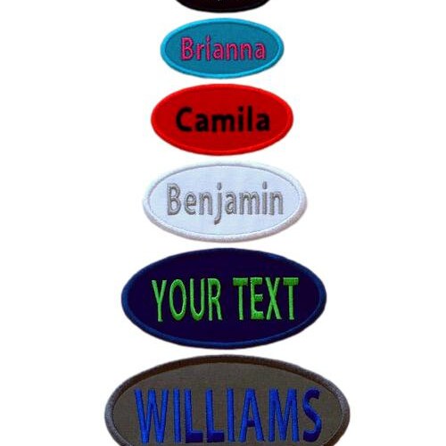 Ironon/ Sewon Custom Embroidered Name Tag/ Personalized Name Etsy