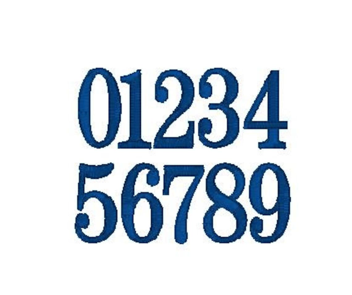 Custom Embroidered Round Number Patch Iron On Or Sew On Etsy