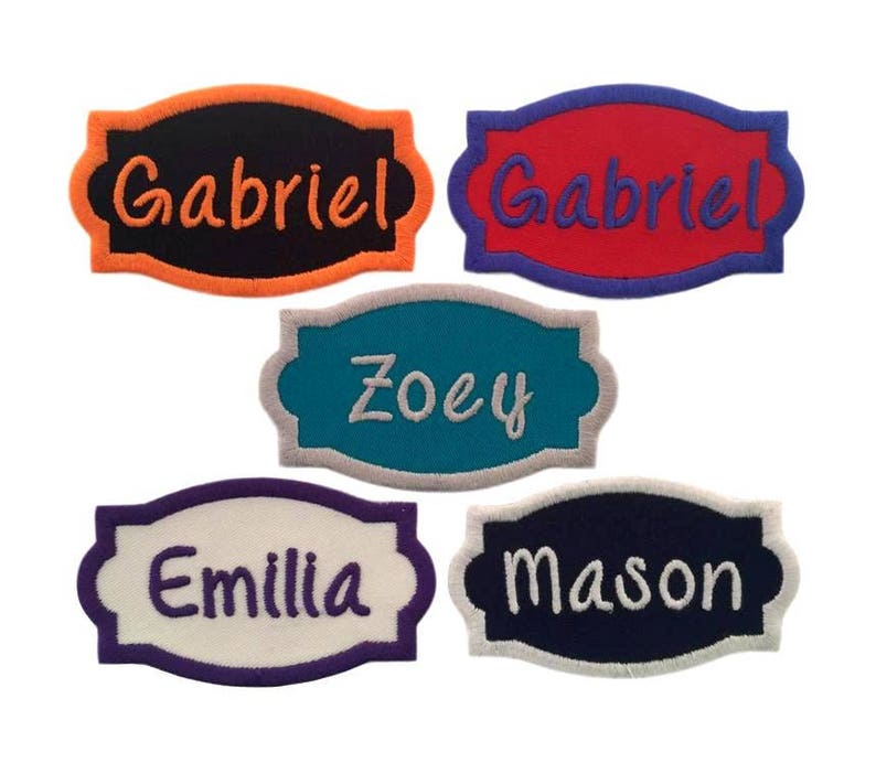 Custom Personalized Embroidered Name Patch Tag Iron on or Etsy Canada