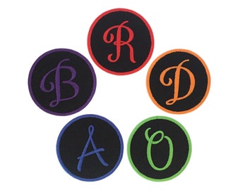 Custom Personalized Embroidered Monogram Initial Patch - Iron/Sew On - 3" x 3" - For Backpacks, Jackets, Bags, Gifts And More(1 Patch)