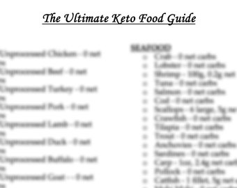 The Ultimate Keto Food Guide | Keto Diet | Keto Grocery List | Net Carbs | Ketogenic | Keto Tips | Keto Lifestyle | Low Carb Food List