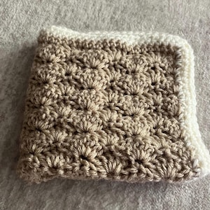 Shell Baby Blanket, textured baby blanket, customizable blanket, crochet baby blanket, baby shower gift, sea shell ocean themed