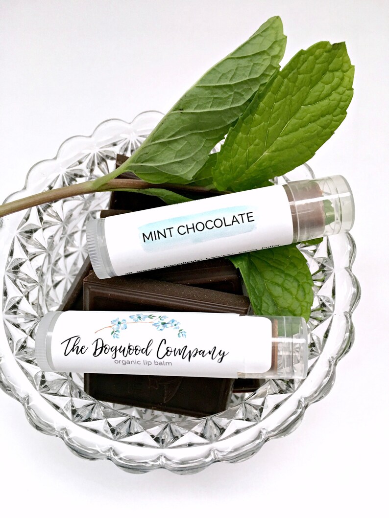 Mint Chocolate Organic Lip Balm 100 Organic Father's Etsy
