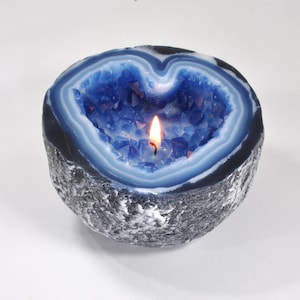 Feeling Blue Crystal Geode Candle - Free Shipping!