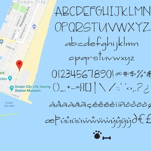 Beach Access Sans Serif Font Hand Lettered Perfect for Weddings, Signage and more image 2