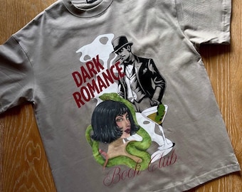 Dark Romance Booktok Bamboo Cotton Tee - Oversized Bookish Clothing