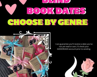 SURPRISE BOOK DATE - blind date with a book | Romantasy Smut Horror Thriller Mystery Romance ya novel | Bookish Gift | Books | gifts for her