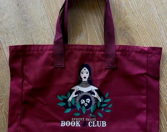 SPOOKY GHOUL HALLOWEEN book tote | thriller horror mystery book bag