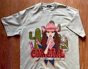 SMUT SMALL TOWN Bookish Bamboo Cotton Tee: Cowboy Book Merch