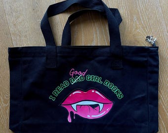 Smutty Vampire Romance Book Tote Bag