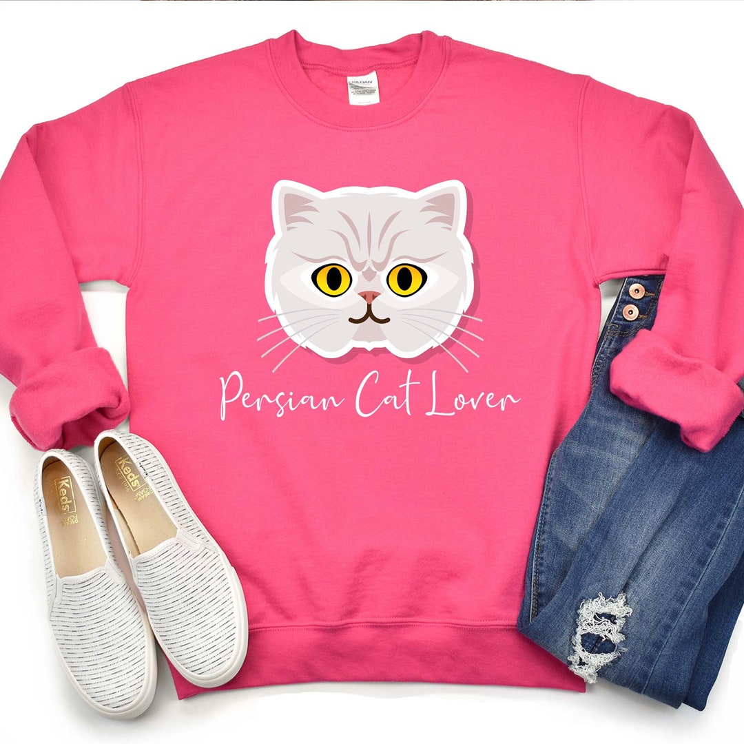 Custom Cat Person Shirt Persian Cat Icon Women’s - Etsy