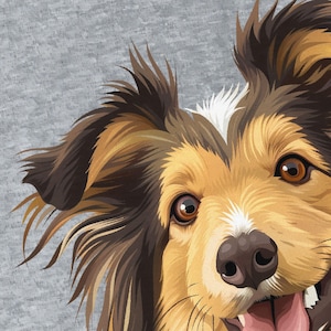 Sheltie Benutzerdefinierte Sweatshirt für Hütehund Person Shetland Sheepdog Liebhaber Shirt Ihre Collie Dog Foto Familie Geburtstag Weihnachten Geschenkidee