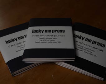 4x5 Softcover Black Journal-3 pack