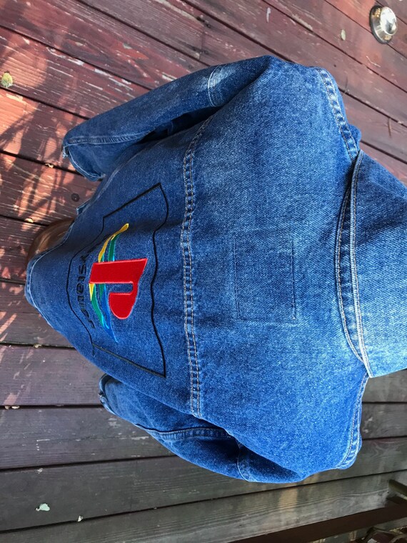 Vintage 1996 Crash Bandicoot Denim Jacket, Sony Playstation Launch