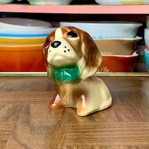 Vintage Ceramic Beagle Dog Planter Shawnee Pottery Style | Retro MCM Mid Century Vases Shelf Filler Decor SKU1