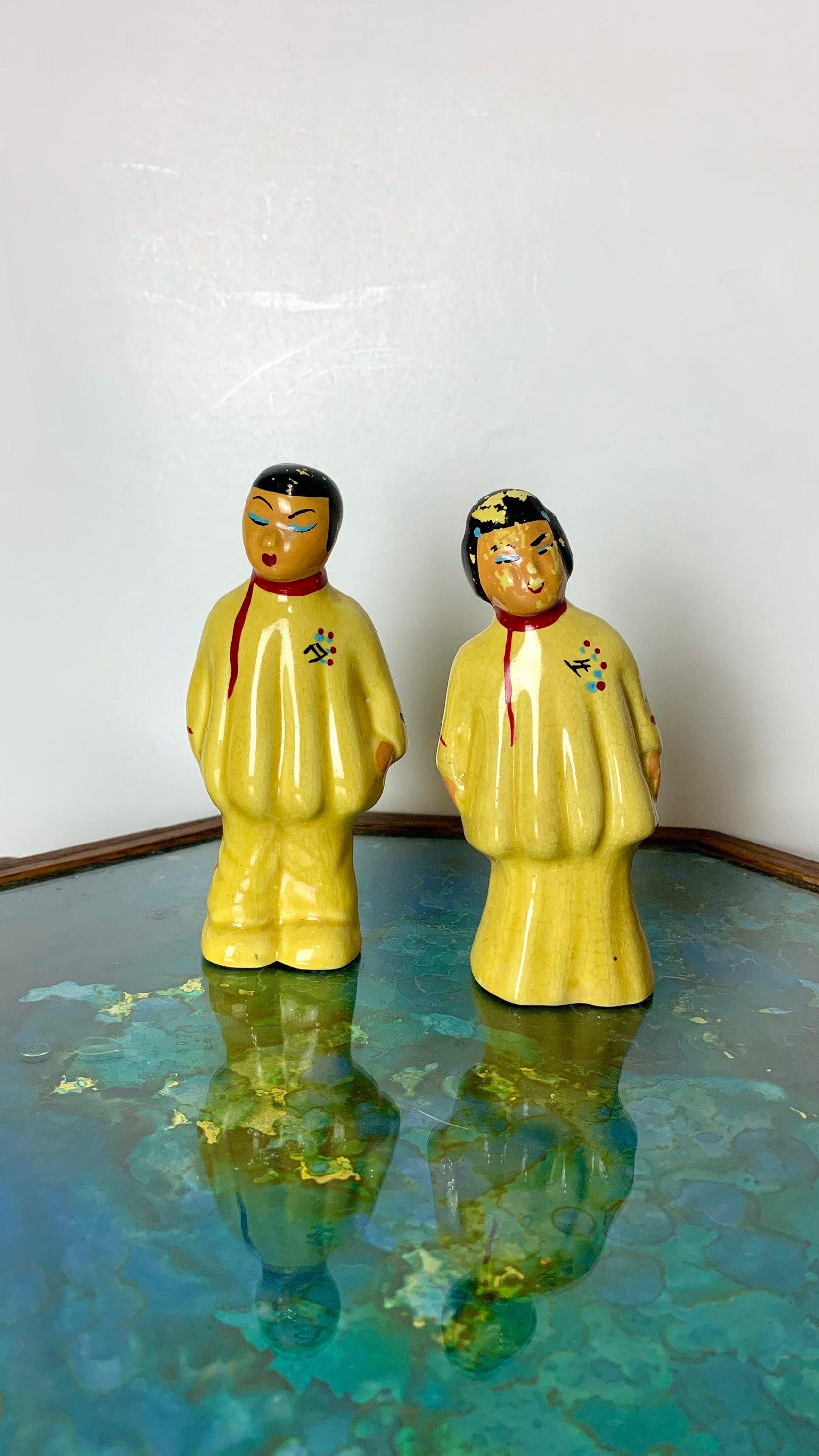 【vintage】酔っぱらいのソルト＆ペッパーセット 置物 Vintage Cows Salt & Pepper Shaker Set ~ You Choose Purple