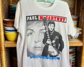 1989/1990 Paul Mccartney World Tour White Screen Stars Short