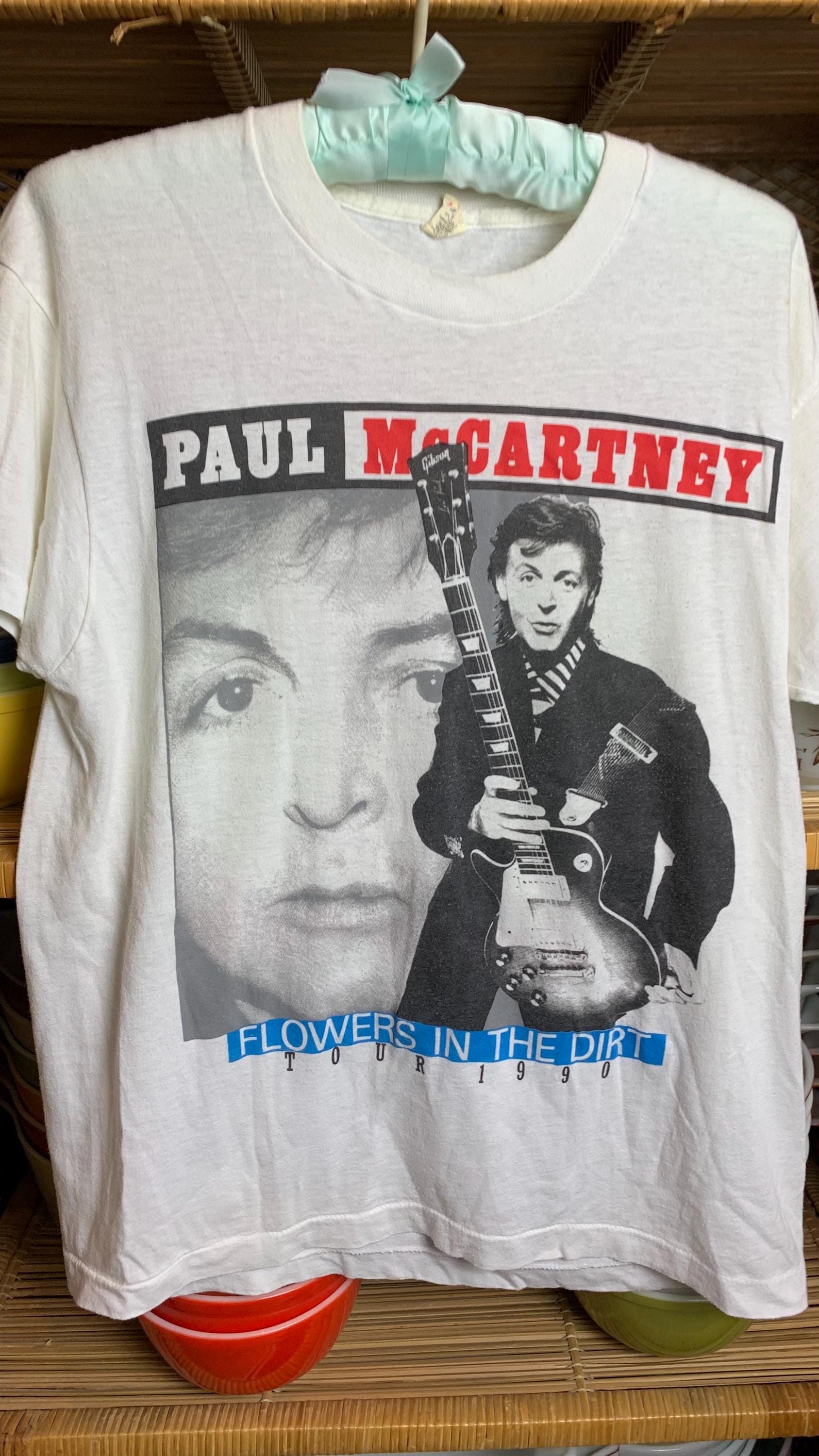 Vintage Paul Mccartney 1990 Flowers in the Dirt Single Stitch Tour