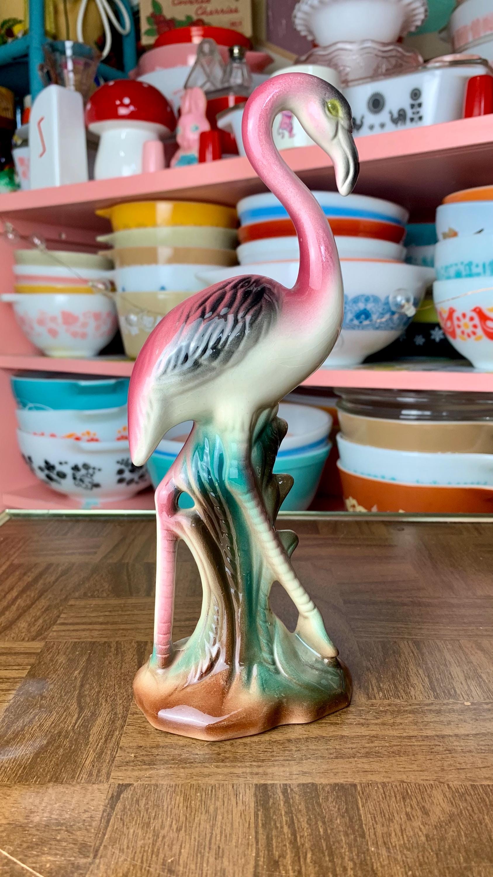 希少品！50's〜ピンク色アメリカンアンティークミッドセンチュリー陶器灰皿USA 希少品！50's〜ピンク色アメリカンアンティークミッドセンチュリー