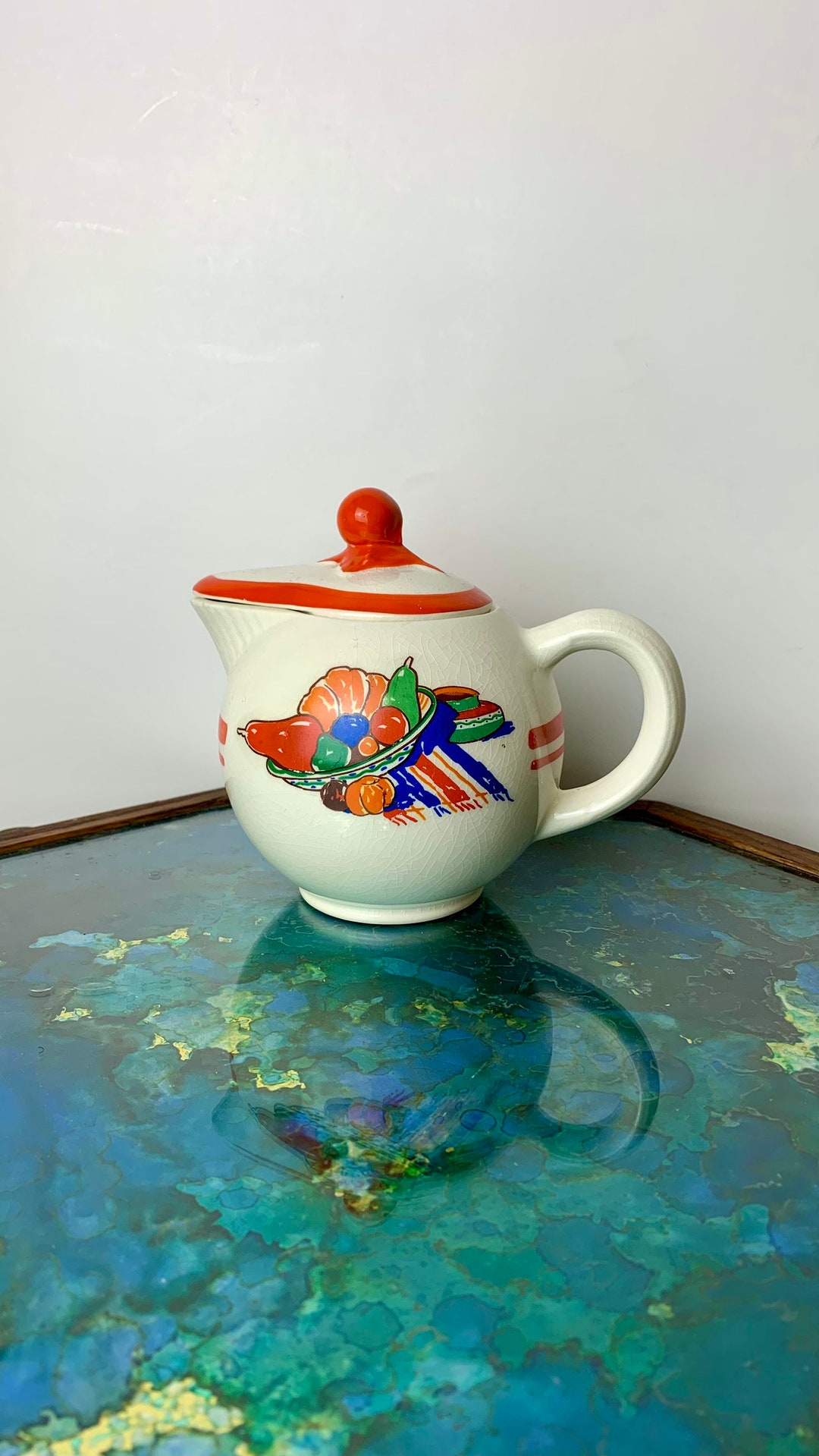 Vintage Hostess Ware by Pottery Guild Fruit Motif Ceramic Etsy