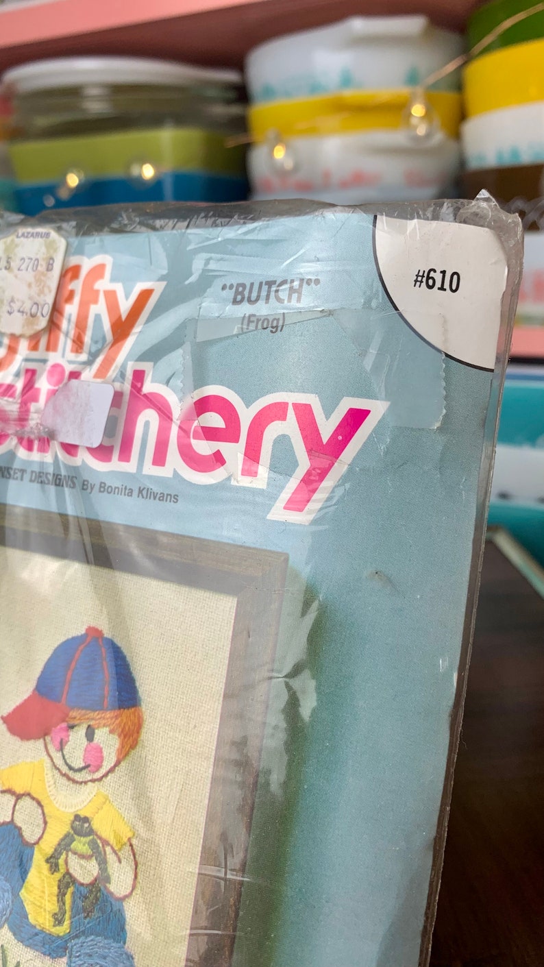Vintage Jiffy Stitchery Butch Crewel Embroidery Kit Little Boy With ...
