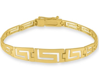 Gold Mini Huggies 14k Gold Greek Key Meander Symbol - Etsy