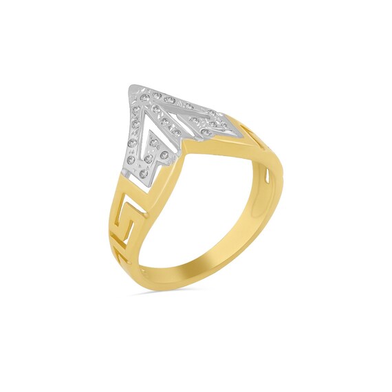 Ladies 14K Yellow Gold .05 CTW Diamond Initial L Ring on Sale