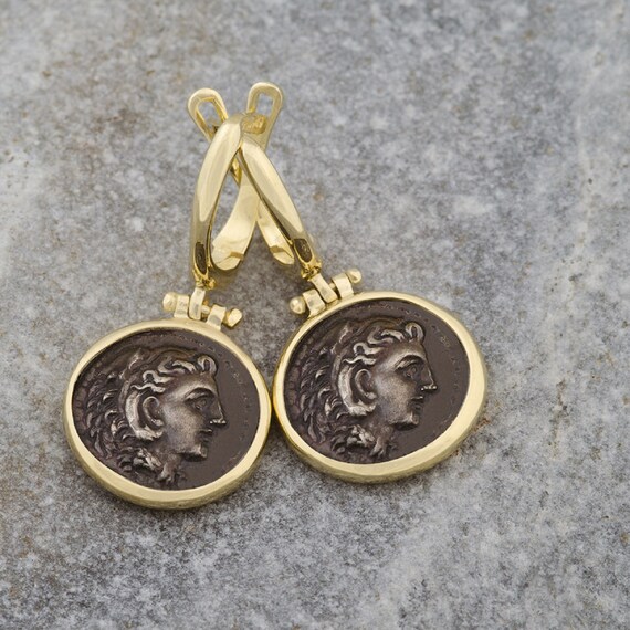 Coin Earrings14k Gold Earrings With 
