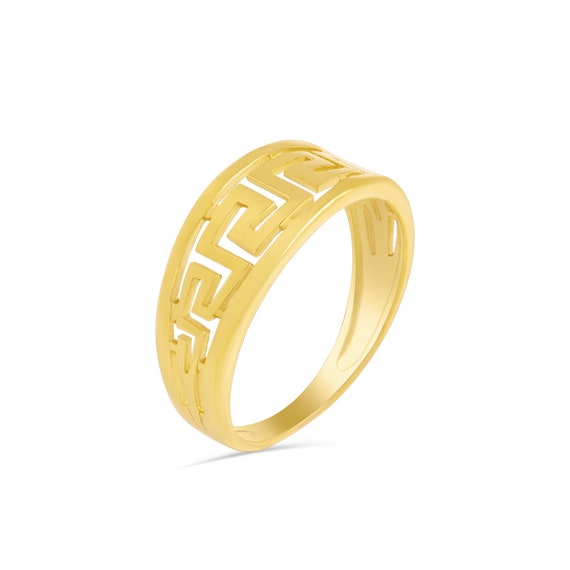 Greek key design ring online