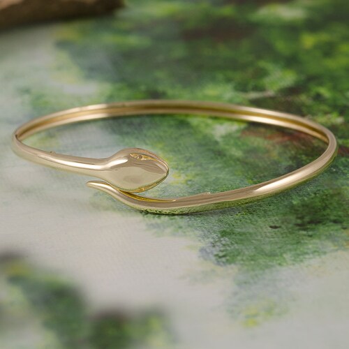 Snake Bracelet14k Gold inspired by the Ancient Greek Etsy