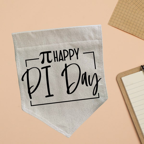 Pi Day Banner: Handmade Cotton Classroom Decor