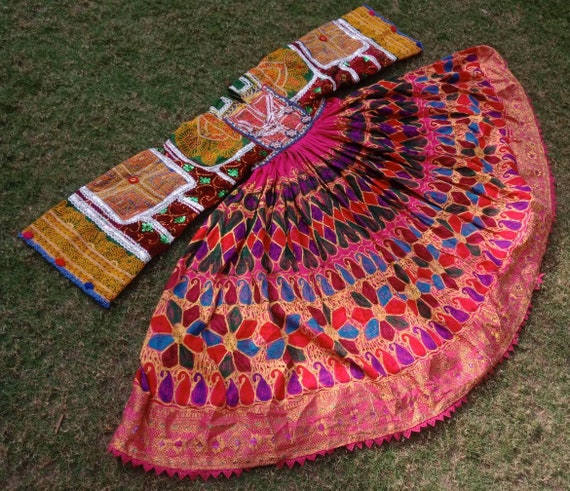 Afghan Vintage Kuchi Pashtun Banjara Attan dress