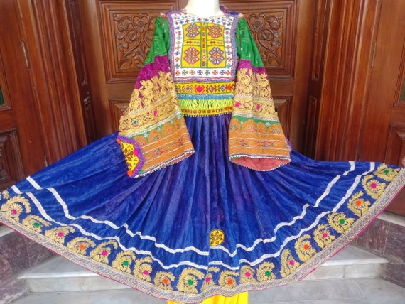 Vintage Afghan kuchi ethnic pashtun tribal dress