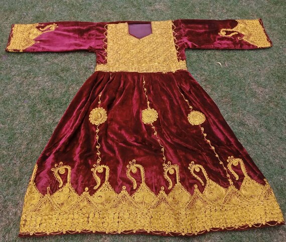 Free Shipping Afghan Vintage Traditional Velvet Dr