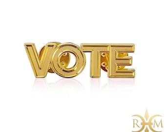 VOTE Lapel Pin White - Etsy