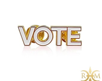 VOTE Lapel Pin - White