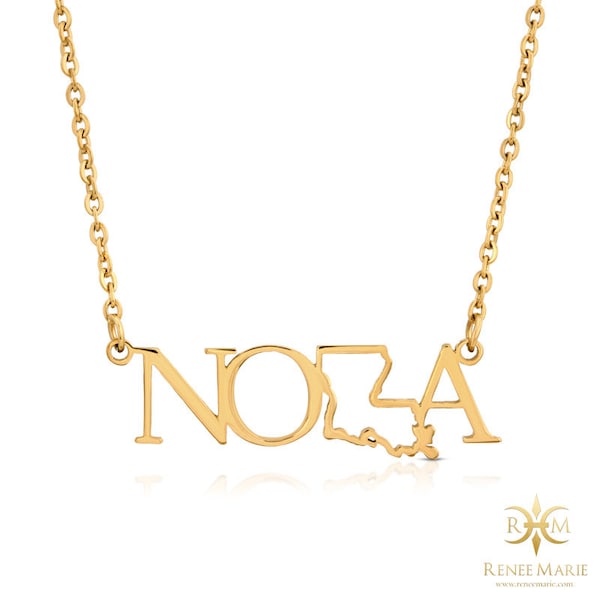 NOLA New Orleans Necklace (Outline)