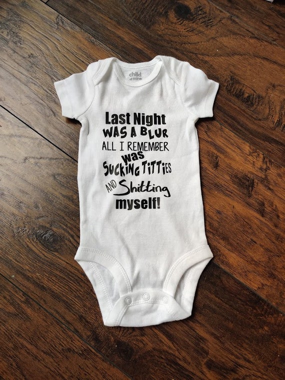 last night was a blur onesie