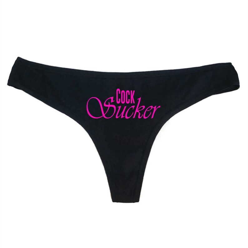 Cock Sucker Thong Panties Naughty Sexy Kinky DDLG E