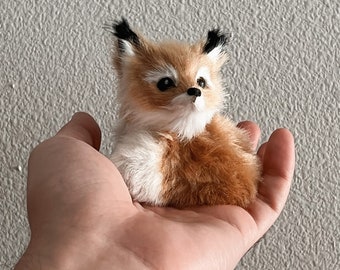 Fox Ornament, Cute Fox Ornament, Christmas Ornament, Baby Fox, Ornament, Winter Fox, Holiday Gift, Furry Fox, Fluffy Fox Ornament, Red Fox